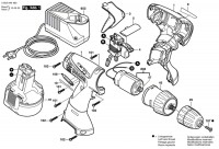 Bosch 0 603 944 460 Psr 1440 Cordless Drill 14.4 V / Eu Spare Parts